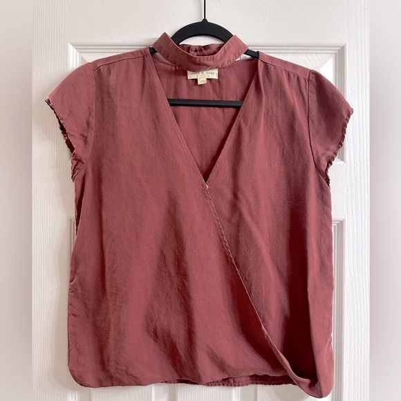 cloth & stone Tops - Cloth & Stone Rust Wrap Top XS